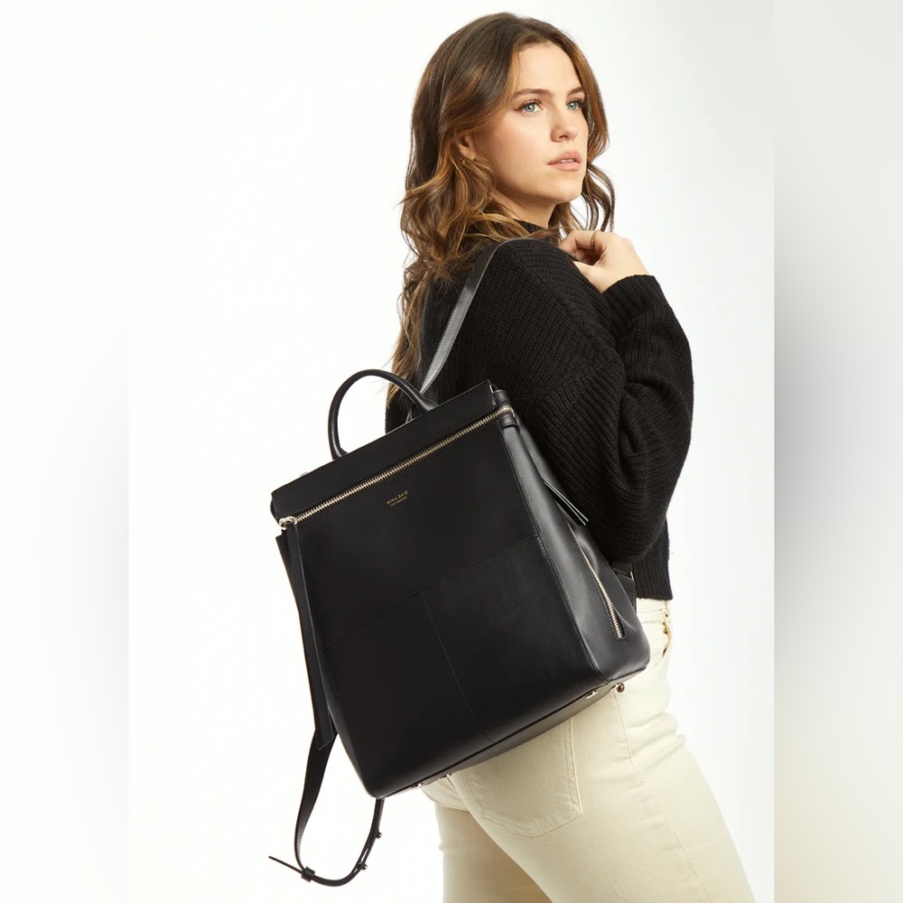 Mina Baie Midi Harper Leather Laptop and Diaper Backpack